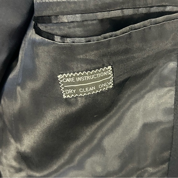 Vintage Giorgio Armani Navy Wool Cashmere Full Length Coat - Picture 8 of 8